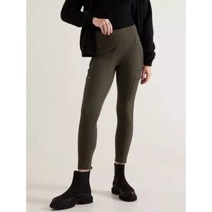 Athleta Sz 2 Headlands Hybrid Cargo Tight‎ Leggings Navy NWOT Army Green